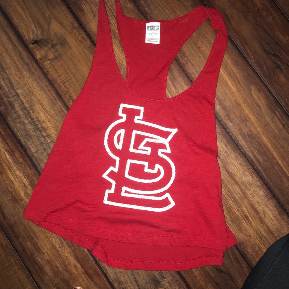 VS PINK Red Racerback St Louis Cardinals tank